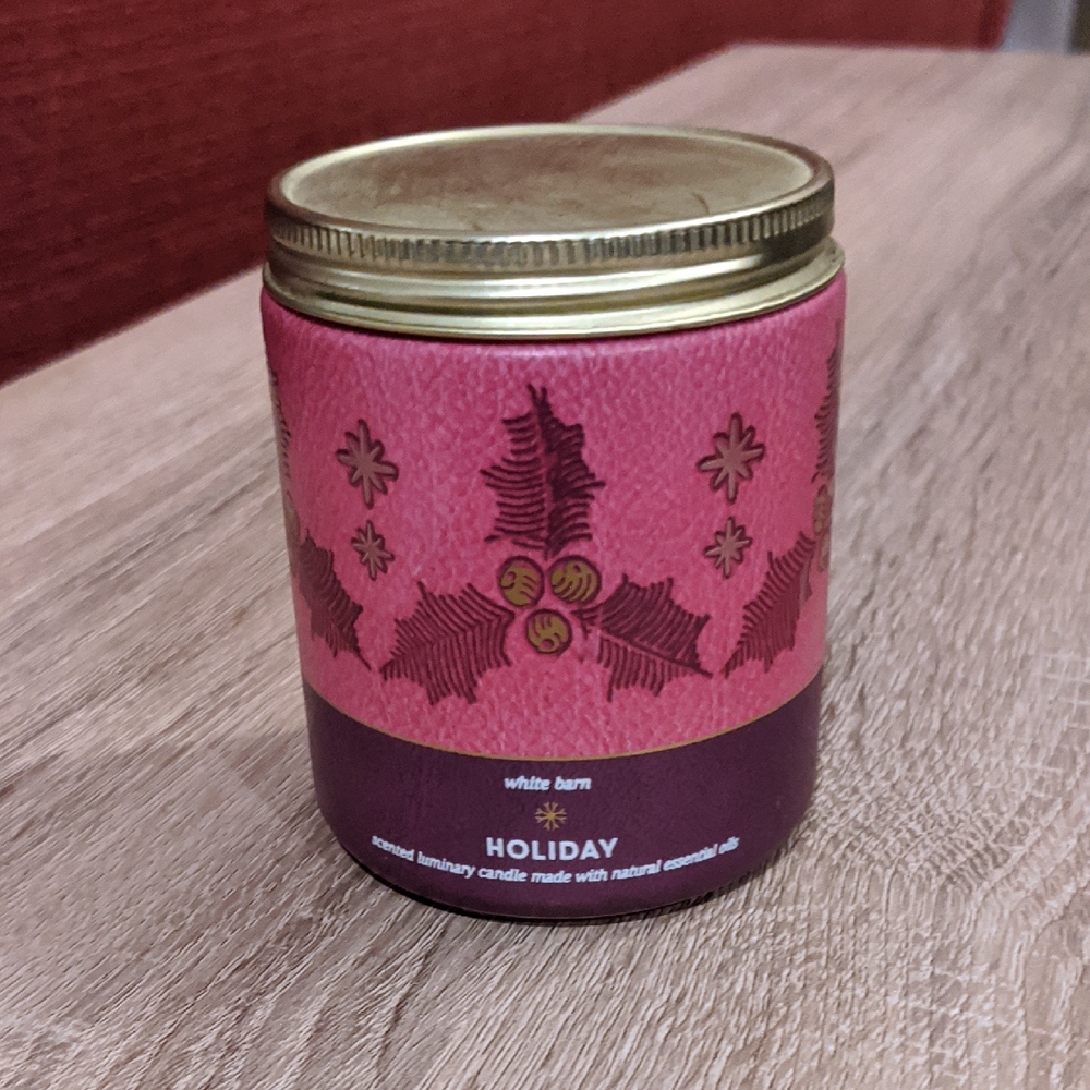Bath Body Works Christmas Luminary Candle Holiday Scent Nutmeg Clove Cinnamon - Picture 1 of 4